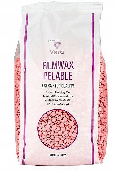 Воск для депиляции пленочный в гранулах, розовый - DimaxWax Filmwax Pelable Stripless Depilatory Wax Pink — фото N1