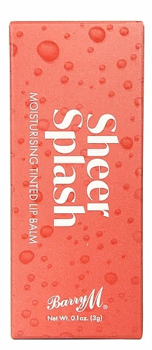 Зволожувальний бальзам для губ - Barry M Sheer Splash Moisturising Tinted Lip Balm — фото N2