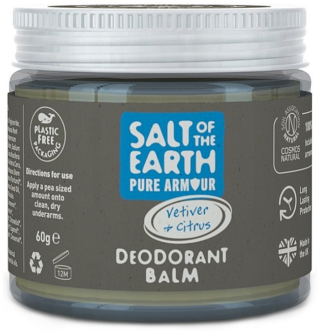 Натуральний дезодорант-бальзам - Salt Of The Earth Vetiver & Citrus Deodorant Balm — фото N1