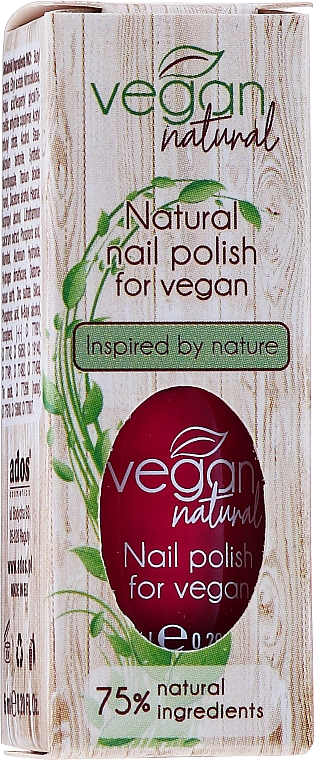 Лак для нігтів - Vegan Natural Nail Polish For Vegan