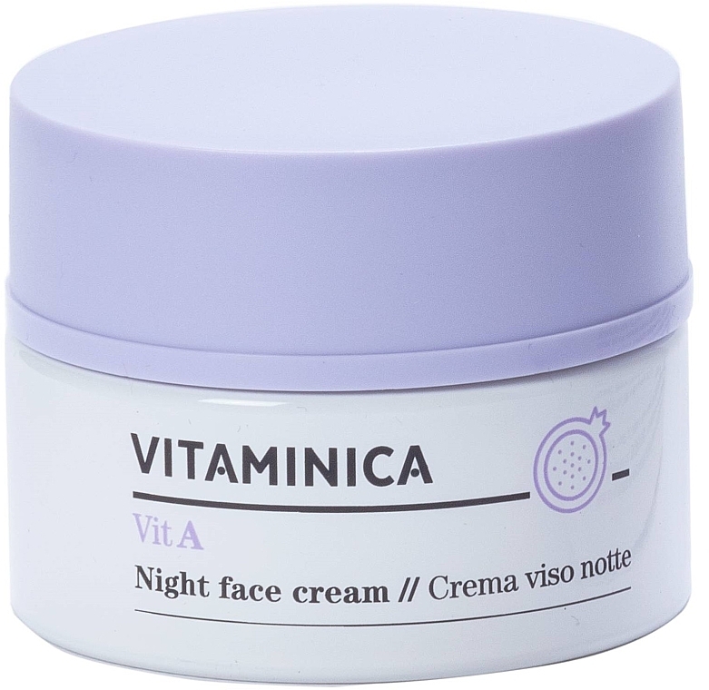 ПОДАРУНОК! Нічний крем для обличчя - Bioearth Vitaminica Vit A Night Face Cream (пробник) — фото N1