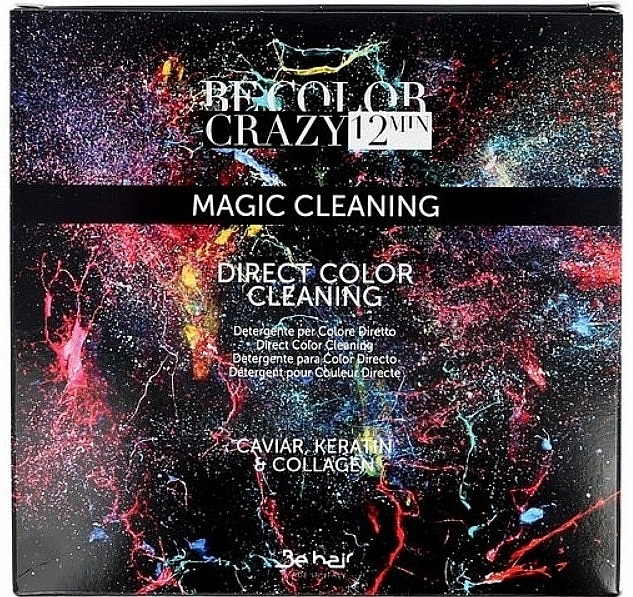 Набір для видалення барвника прямої дії з волосся - Be Hair Be Color Crazy Magic Cleaning — фото N2