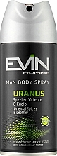Парфумерія, косметика Дезодорант-спрей "Uranus" - Evin Homme Body Spray