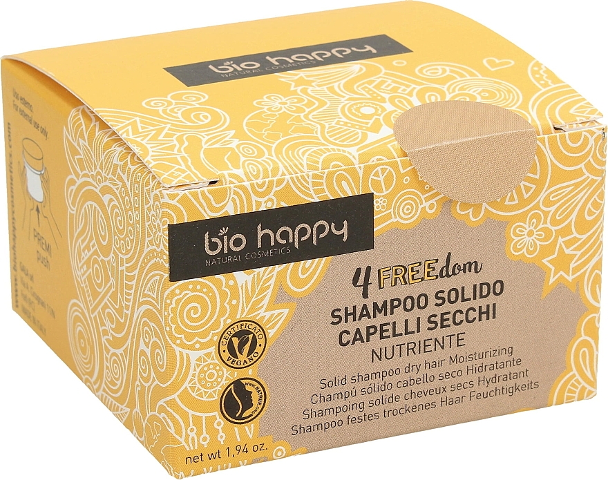 Сухий шампунь - Bio Happy 4FREEdom Moisturizing Solid Shampoo — фото N1