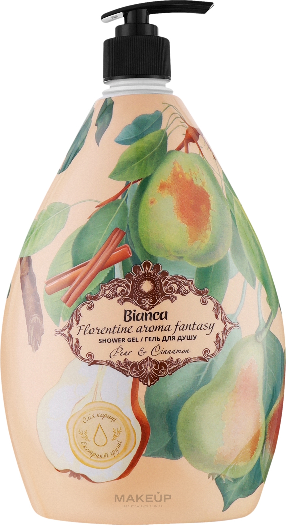 Гель для душу з екстрактом груші та олією кориці - Bianca Florentine Aroma Fantasy Shower Gel — фото 1000ml
