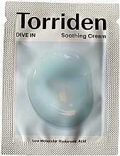 Успокаивающий крем с гиалуроновой кислотой для лица - Torriden Dive-In Soothing Cream (саше) — фото N1