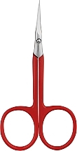 Ножиці для кутикули, кольорова ручка, червона - Merci — фото N1