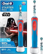 Духи, Парфюмерия, косметика Электрическая зубная щетка "Звездные войны" с 2 насадками - Oral-B Kids Star Wars Starter Pack