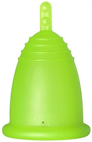 Менструальна чаша з ніжкою, розмір S, зелена - MeLuna Classic Menstrual Cup Stem — фото N1