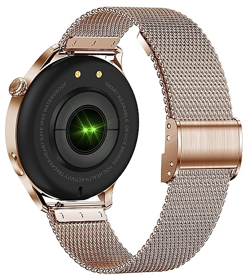 Смарт-часы для женщин, золотистая сталь - Garett Smartwatch Lady Elegance RT — фото N3
