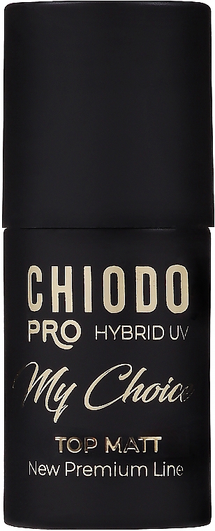 Матовый топ для гибридного лака для ногтей - Chiodo Pro Hybrid UV Top Matt My Choice — фото N1