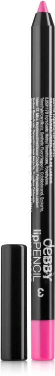 Водостойкий карандаш для губ - Debby Lip Pencil Waterproof — фото N1