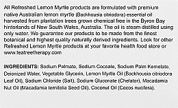 Мило на рослинній основі натуральне освіжальне з олією лимонного мирта - Tea Tree Therapy Natural Soap — фото N3