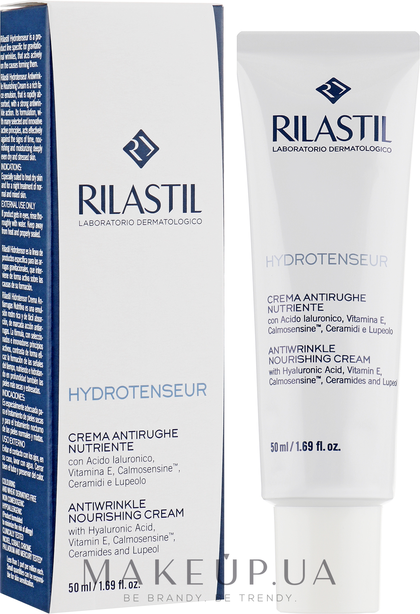 Живильний крем для обличчя проти зморщок для обличчя - Rilastil Hydrotenseur Nourishing Cream — фото 50ml