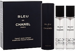 Духи, Парфюмерия, косметика Chanel Bleu de Chanel Parfum - Набор (parfum/mini/20mlx3)