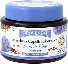 Парфумерія, косметика Маска для волосся із лляним насінням - I Provenzali Hair Mask Flaxseed