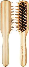 Щітка бамбукова для волосся 03224 - Eurostil Bamboo Paddle Small Model — фото N1