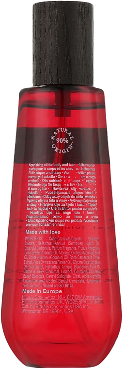 Сухое масло для тела и волос - Rituals Natural Dry Oil For Body & Hair — фото N2