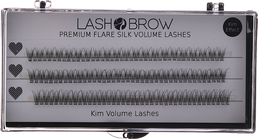 Накладные ресницы - Lash Brow Premium Flare Silk Kim Volume Lashes — фото N1