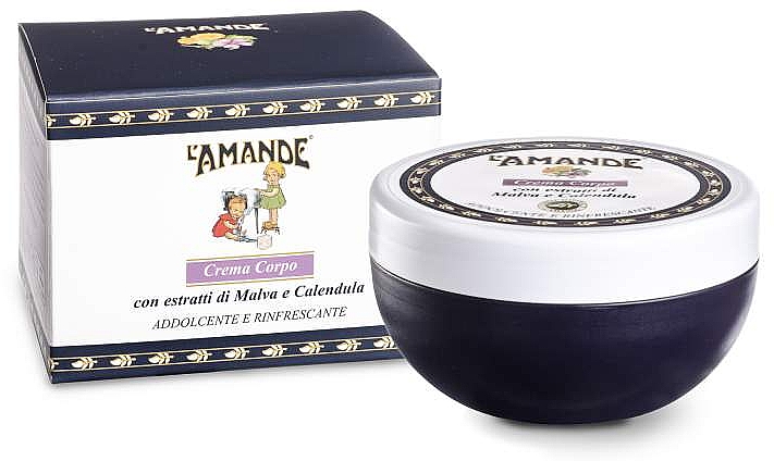 Крем для тела с экстрактом мальвы и календулы - L'Amande Marseille Mallow And Calendula Extracts Body Cream — фото N1
