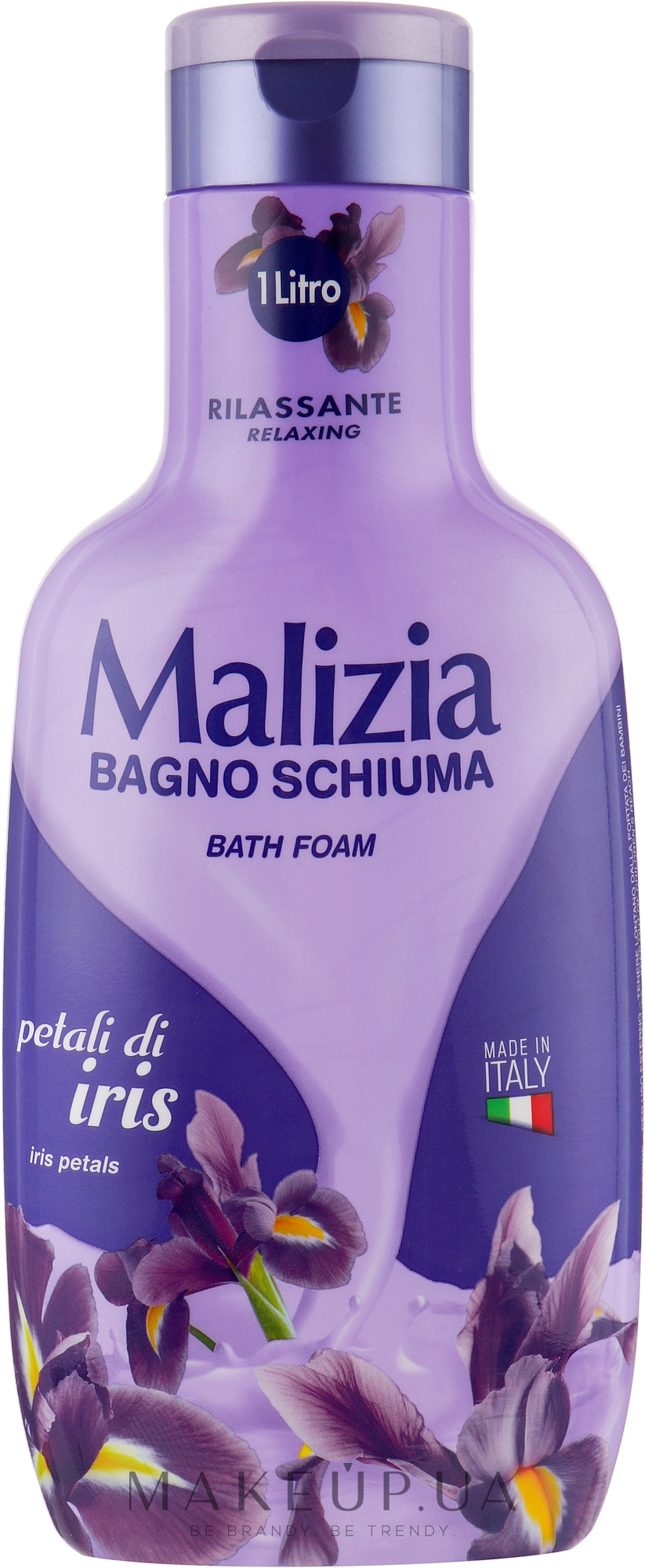 Гель-пена для душа и ванны "Лепестки ириса" - Malizia Bagno Schiuma Petali Di Iris — фото 1000ml