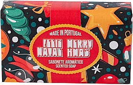 Духи, Парфюмерия, косметика Натуральное мыло с ароматом апельсина и корицы - Essencias De Portugal Feliz Natal Merry Christmas 