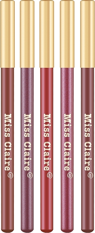 Набір олівців для губ - Miss Claire MC Profine MC1 (lip/liner/5х1.4g) — фото N1