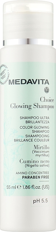 Питательный шампунь "Сияние и цвет" - Medavita Choice Glowing Shampoo — фото N1