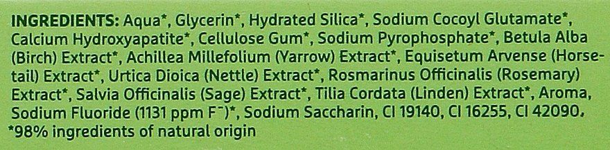 Багатофункціональна зубна паста з екстрактами 7 трав - Ecodenta Multifunctional Herbal Toothpaste — фото N3
