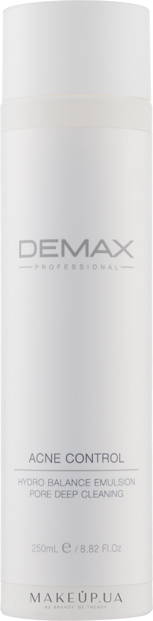 Гидро-эмульсия для проблемной кожи - Demax Acne Control Hydro Balance Emulsion Pore Deep Cleaning — фото 250ml