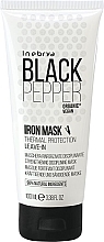 Зміцнювальна незмивна маска для неслухняного волосся - Inebrya Black Pepper Iron Mask — фото N3