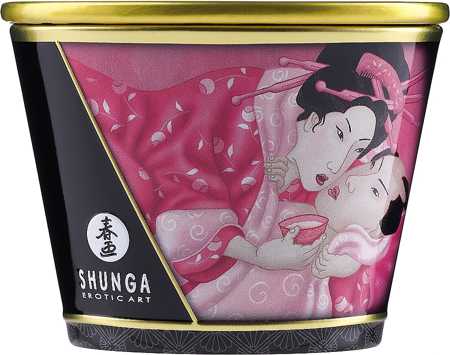Масажна свічка "Пелюстки троянд" - Shunga Massage Candle Rosa Petals — фото N1
