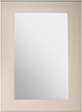 Дзеркало-книжка косметичне, бежеве - MAKEUP Tabletop Cosmetic Mirror Beige — фото N2