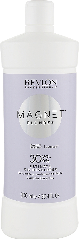 Крем-пероксид с добавлением масла 30 Vol. 9% - Revlon Professional Magnet Blondes Ultimate Oil Developer — фото N1