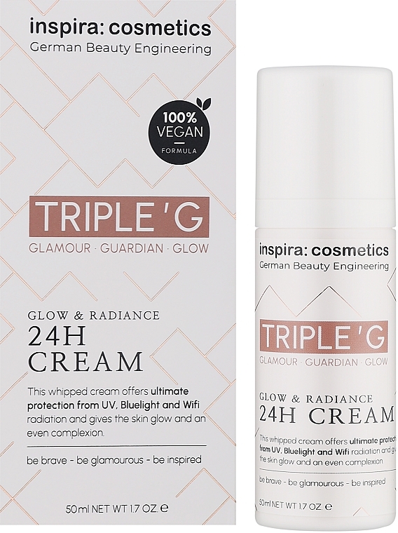 Ревитализирующий крем для сияния кожи - Inspira:cosmetics Triple G Glow & Radiance 24H Cream — фото N2