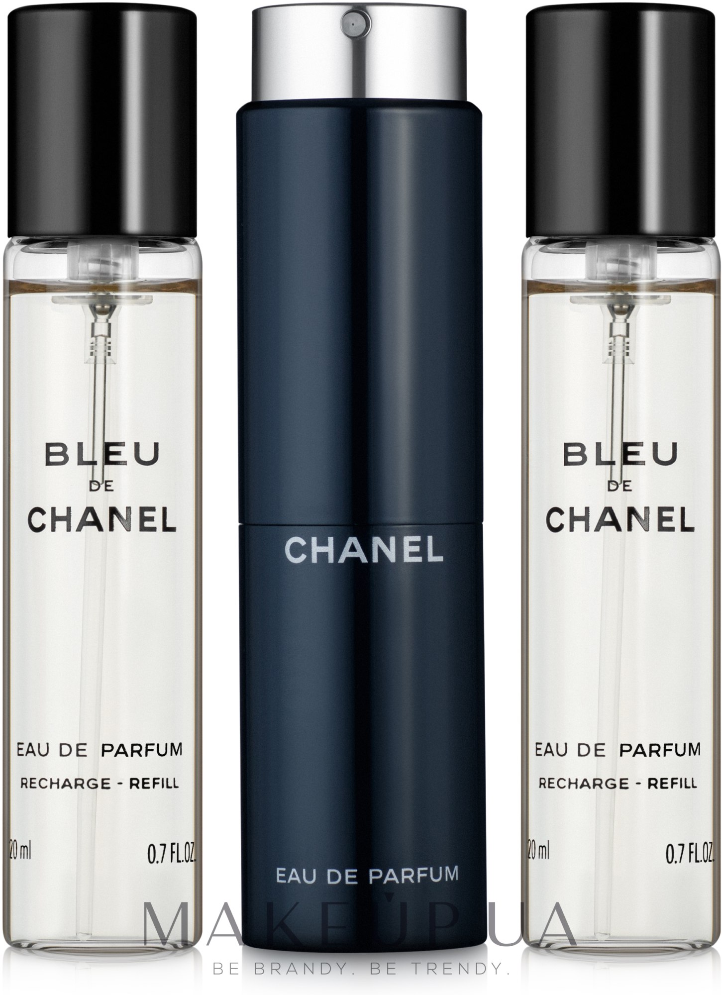 Chanel Bleu de Chanel - Парфюмированная вода (сменный блок с футляром) — фото 3x20ml