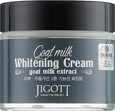 Отбеливающий крем с экстрактом козьего молока - Jigott Goat Milk Whitening Cream  — фото N2