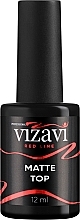 Финишное матовое покрытие без липкого слоя - Vizavi Professional Red Line Matte Top — фото N2