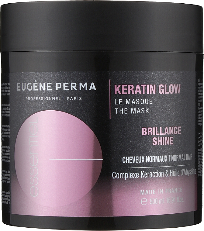 Маска с кератинном "Бриллиантовое сияние" - Eugene Perma Essentiel Keratin Glow Reparation Brilliance Mask — фото N3
