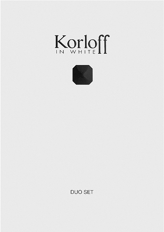 Korloff Paris Korloff In White - Набор (edt/88ml + sh/gel/150ml) — фото N1