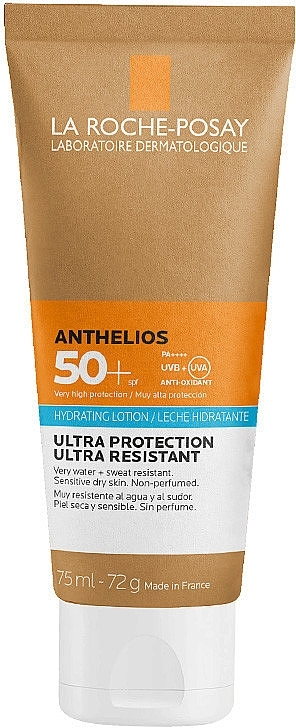 Солнцезащитный увлажняющий ультрастойкий лосьон для кожи лица и тела, SPF50+ - La Roche-Posay Anthelios Hydrating Lotion SPF50+ (мини)