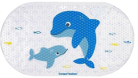 Антиковзний килимок для ванної "Дельфіни" - Canpol Babies — фото N1