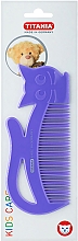 Духи, Парфюмерия, косметика Гребешок для волос детский "Kids", фиолетовый - Titania
