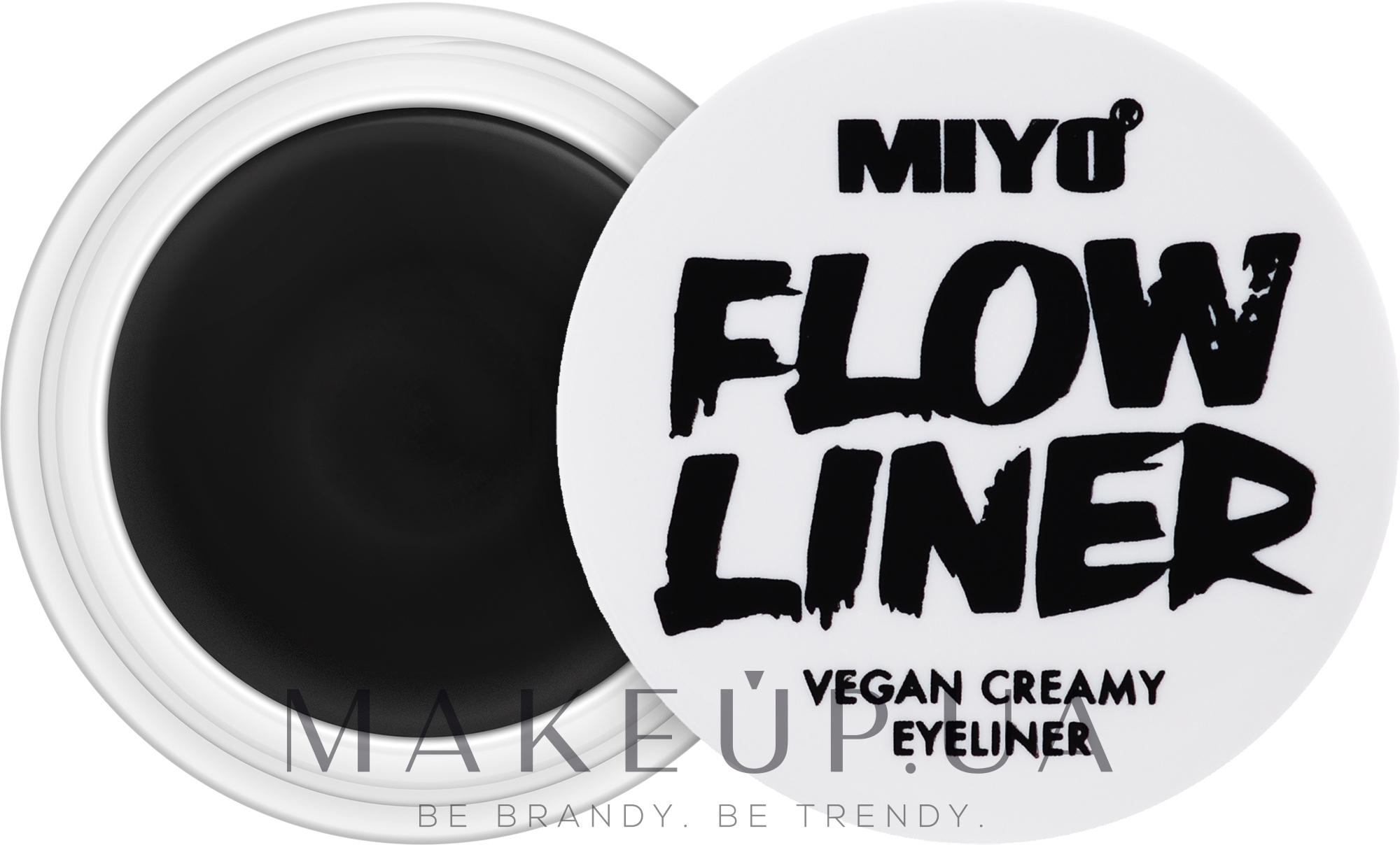Веганська підводка для очей - Miyo Flow Liner Vegan Creamy Eyeliner — фото 01 - Asphalt