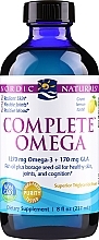 Пищевая добавка, лимон 1270 мг "Омега-3-6-9" - Nordic Naturals Complete Omega Lemon  — фото N1