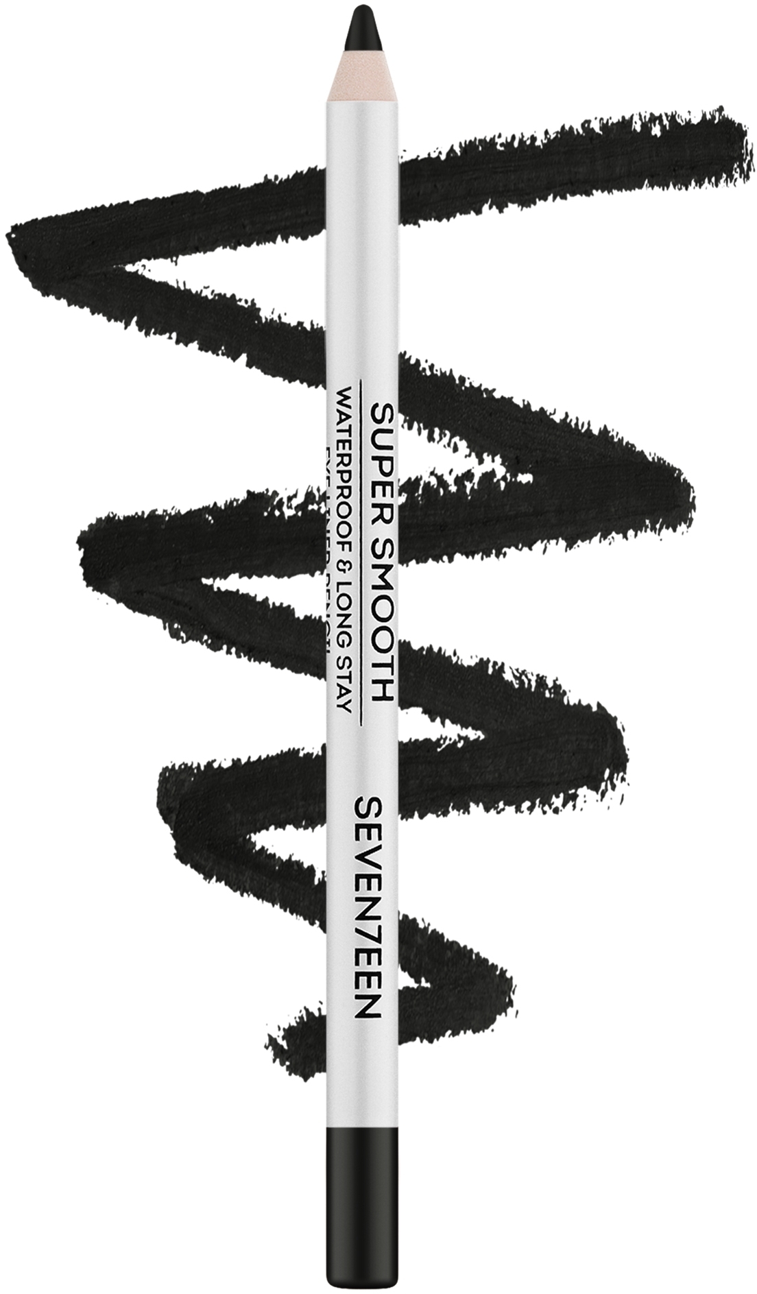 Карандаш водостойкий для глаз - Seventeen Supersmooth Waterproof Eyeliner — фото 01 - Black Velvet