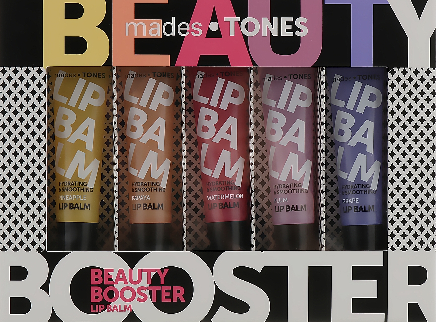 Набір бальзамів для губ - Mades Cosmetics Tones Lip Balm quintet (5 x balm/15ml)