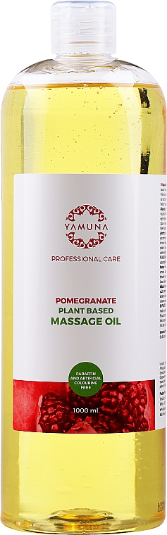 Масло для массажа "Гранат" - Yamuna Pomegranate Plant Based Massage Oil — фото N2