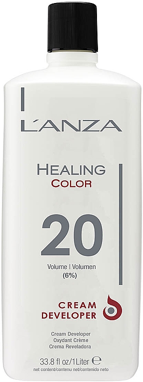 Крем-окислювач - L'anza Healing Color 20 Volume Cream Developer — фото N1