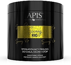 Духи, Парфюмерия, косметика Разглаживающий скраб для тела, рук и ног - APIS Professional Sunny Rio Smoothing Scrub For Body, Hands And Feet